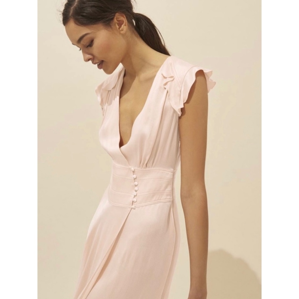 BASH Paris Coralie blush pink dress